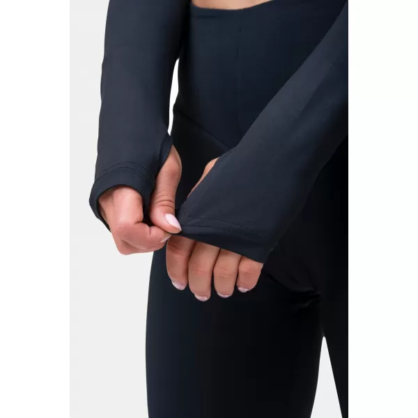  Športový crop top HERO dlhý rukáv 585 BLACK Nebbia 