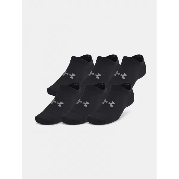  Ponožky UNDER ARMOUR ESSENTIAL NO SHOW (6 PÁRŮ) 1382611-001 ČIERNA 