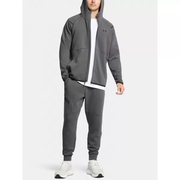  Pánska mikina UNDER ARMOUR UNSTOPPABLE FLC FZ HD EU 1389352-025 SIVÁ 