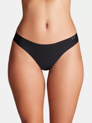 Dámske tangá UNDER ARMOUR PURE STRETCH NS TANGA 1383893-001 ČIERNA