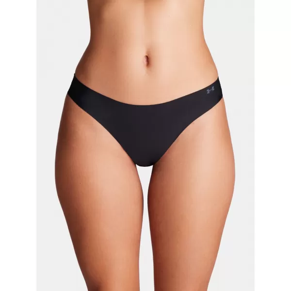 Dámske tangá UNDER ARMOUR PURE STRETCH NS TANGA 1383893-001 ČIERNA 