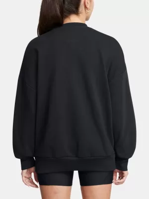Dámska mikina UNDER ARMOUR ICON HWT TERRY OS CREW 1386493-001 ČIERNA