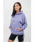 Oversize mikina s kapucňou GYM RAT 256 SVETLO PURPLE Nebbia
