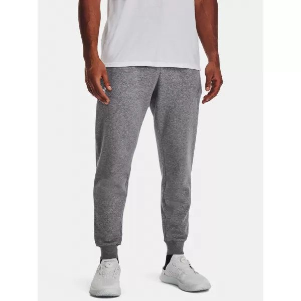  Pánske tepláky UNDER ARMOUR RIVAL FLEECE JOGGERS 1379774-025 SIVÁ 