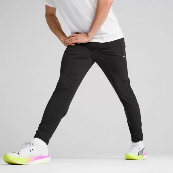  Nohavice PUMA M RUN VELOCITY TAPERED PANT 526775-01 ČIERNY 