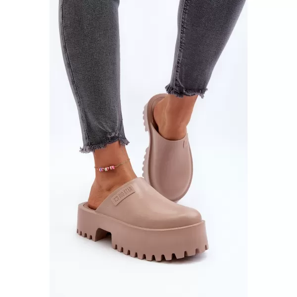  Dámske šľapky BIG STAR NN274016 BÉŽOVÁ Big Star Shoes 