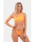 Oranžový vrchný diel bikín Bandeau na jedno rameno - Top 449 ORANŽOVÝ Nebbia