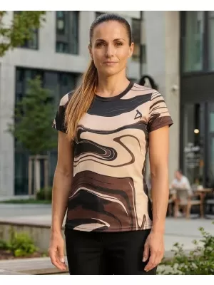 Dámske prémiové funkčné tričko ALTISPORT VOJ/ALW099TR01 HNEDÁ