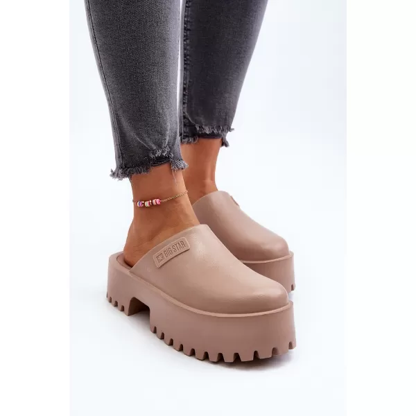  Dámske šľapky BIG STAR NN274016 BÉŽOVÁ Big Star Shoes 