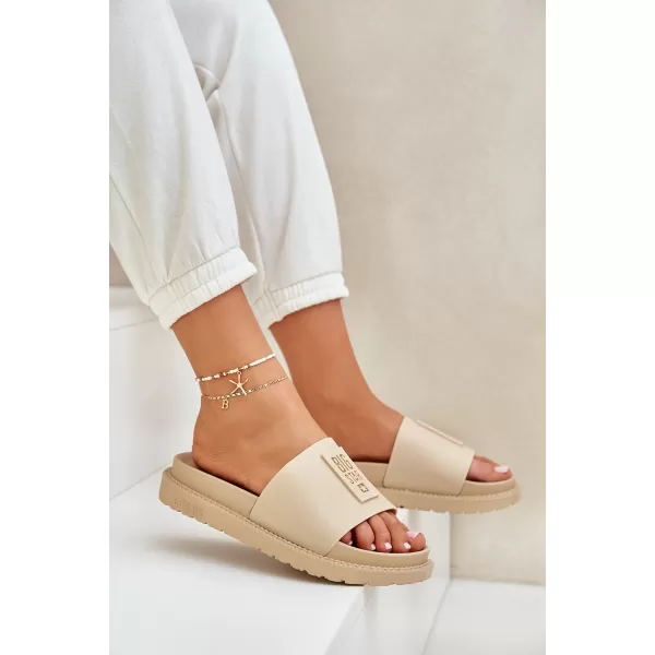  Dámske šľapky BIG STAR LL274A210 BÉŽOVÁ Big Star Shoes 
