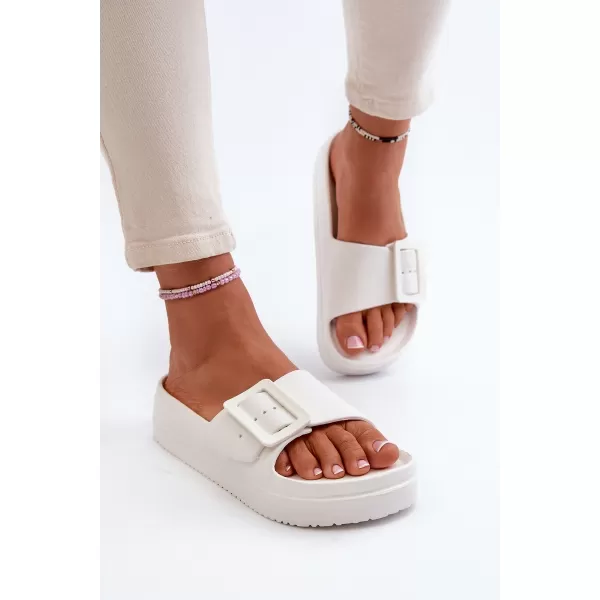  Dámske šľapky BIG STAR NN274A661 BIELA ​​Big Star Shoes 