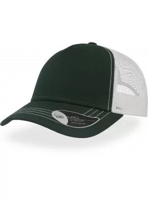 Čiapka ATLANTIS | Rapper Canvas BOTTLE GREEN/WHITE