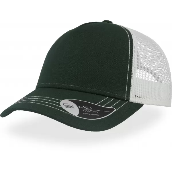  Čiapka ATLANTIS | Rapper Canvas BOTTLE GREEN/WHITE 