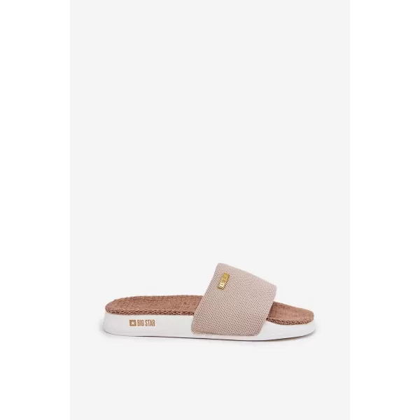  Dámske šľapky BIG STAR RR274A102 BÉŽOVÁ Big Star Shoes 
