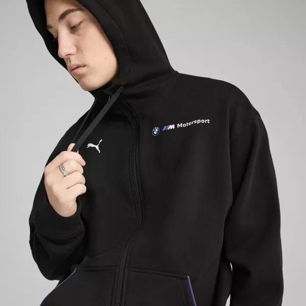  Pánska mikina PUMA BMW MMS ESS+ FZ HDED JACKET 630629_01 PUMA BLACK 