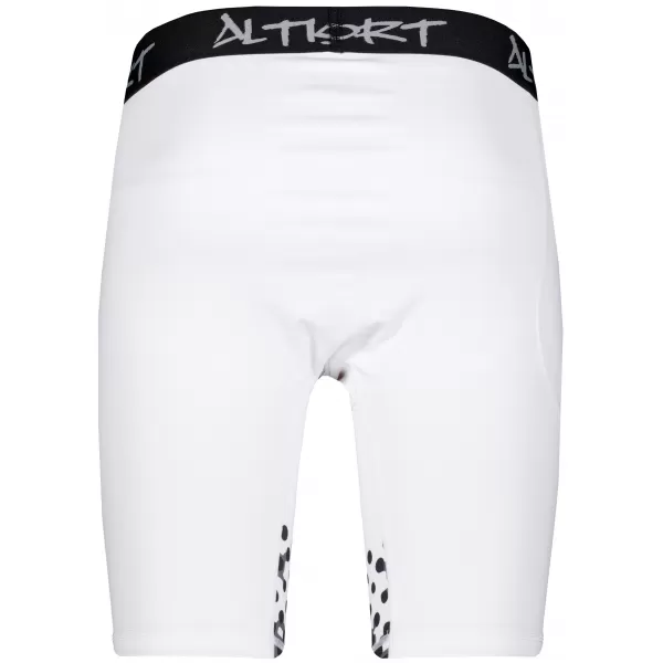  Pánske športové legíny nad kolená premium ALTISPORT VOJ/ALM109LEG02 BIELA 