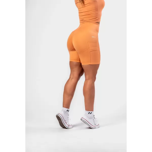  Cyklistické šortky s vysokým pásom ELITE 467 ORANGE Nebbia 