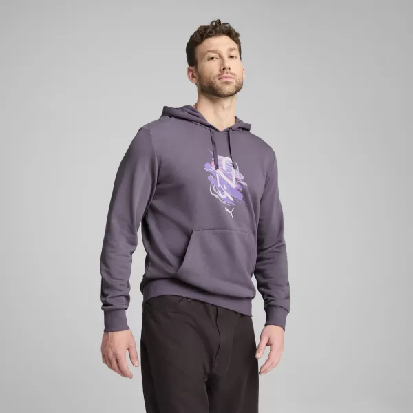  Pánska mikina PUMA NEYMAR JR CREATIVITY HOODIE 660099_01 FIALOVÉ UHLIE 