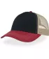 Čiapka ATLANTIS | Rapper Canvas-S NAVY/BURGUNDY/KHAKI