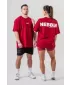 Oversized tričko GYM ESSENTIALS 381 DARK RED Nebbia