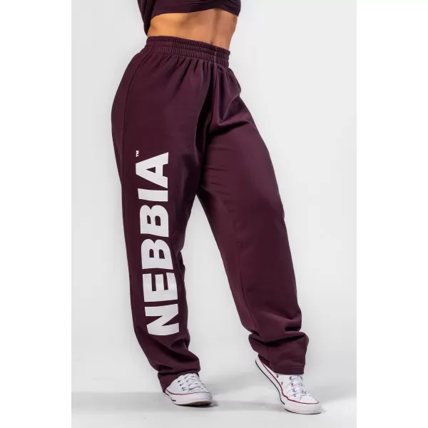  Voľné voľné tepláky BOYFRIEND STYLE 432 DARK RED Nebbia 