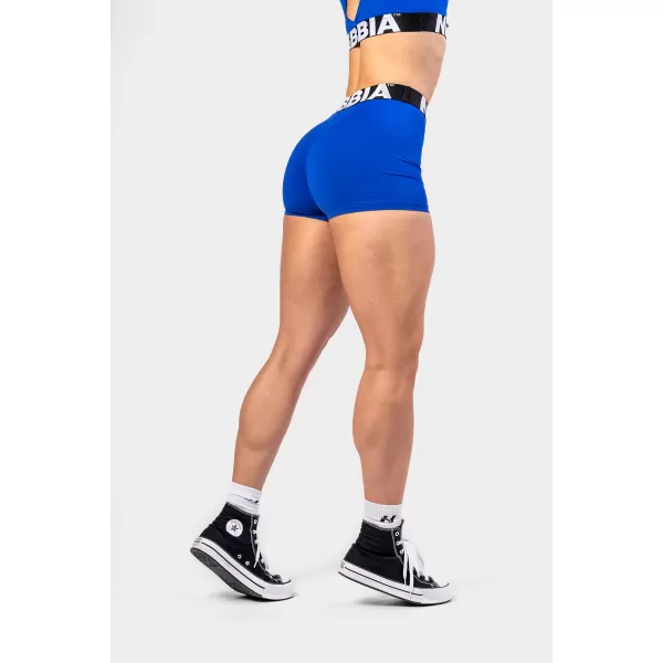  Fitness šortky s vysokým pásom GLUTE PUMP 240 BLUE Nebbia 