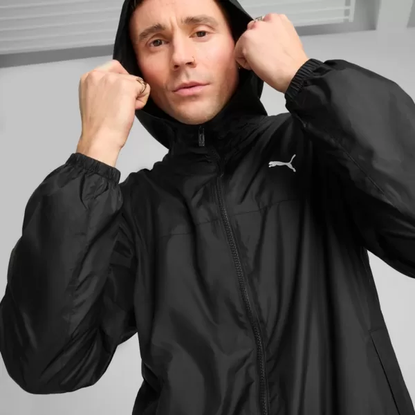  Veterný breaker PUMA ESS REGULAR WINDBREAKER 684625-01 ČIERNY 