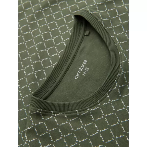  Pánska košeľa OMBRE OM-TSFP-0250 OLIVOVÝ 