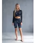 Dámsky funkčný prémiový crop top ALTISPORT VOJ/ALW110TR04 ČIERNA