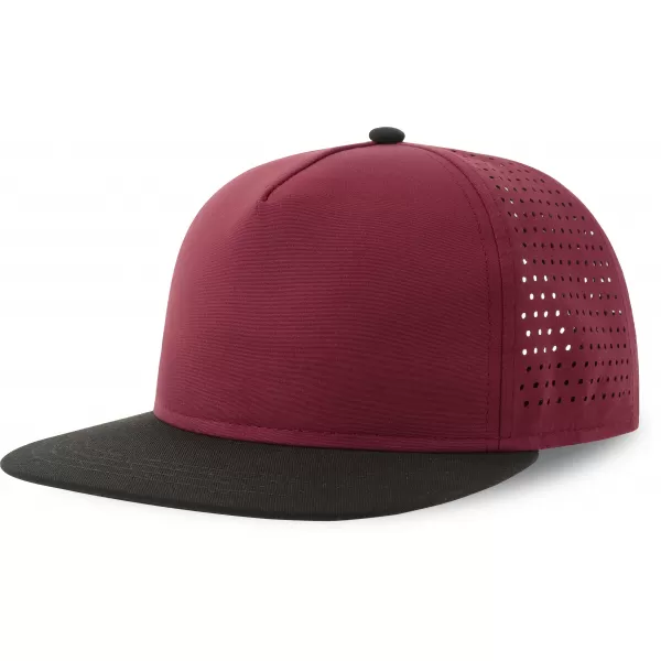  Čiapka ATLANTIS | Bank Five-S BURGUNDY/BLACK 