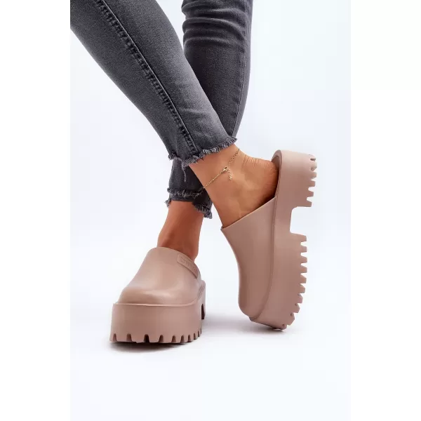  Dámske šľapky BIG STAR NN274016 BÉŽOVÁ Big Star Shoes 