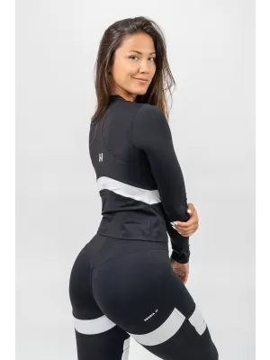 Čierny top s dlhým rukávom TRUE HERO 242 BLACK Nebbia