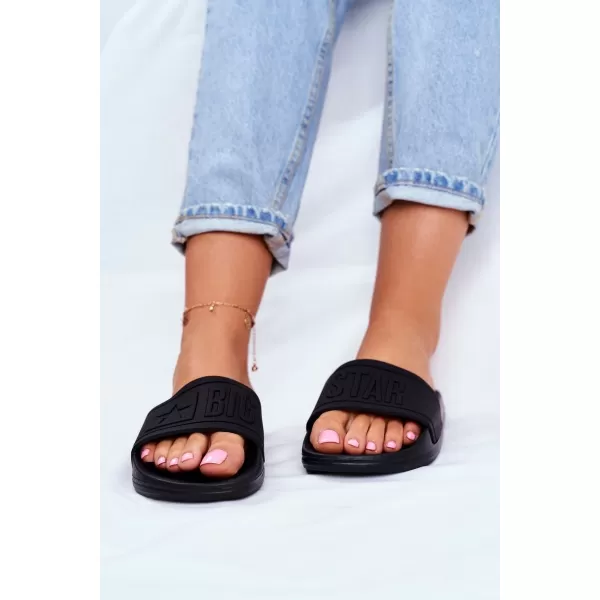  Dámske módne šľapky BIG STAR DD274A271 ČIERNA Big Star Shoes 