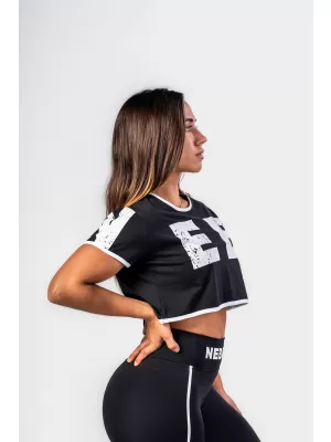 Crop top tričko GAME ON 610 BLACK Nebbia