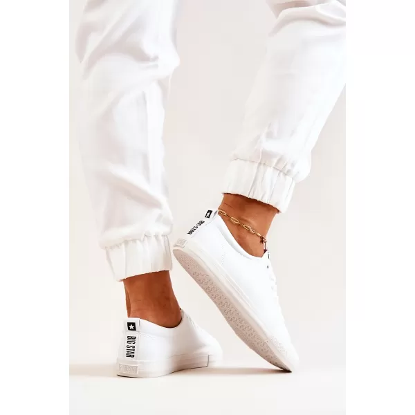  Dámske kožené tenisky BIG STAR JJ274311 BIELA ​​Big Star Shoes 