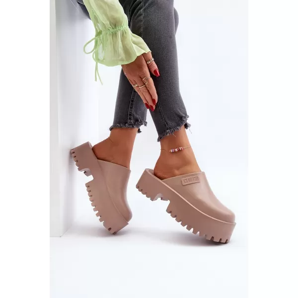  Dámske šľapky BIG STAR NN274016 BÉŽOVÁ Big Star Shoes 