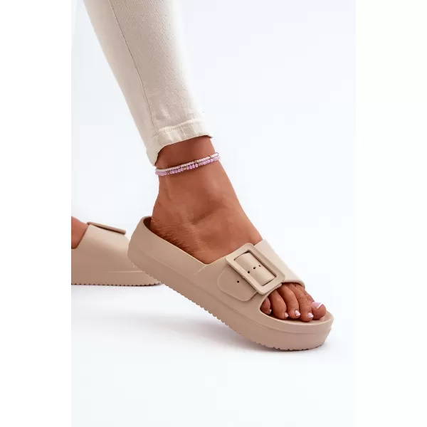  Dámske šľapky BIG STAR NN274A666 BÉŽOVÁ Big Star Shoes 