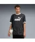 Pánsky dres PUMA ESS STRIPED JERSEY 688263-01 ČIERNA