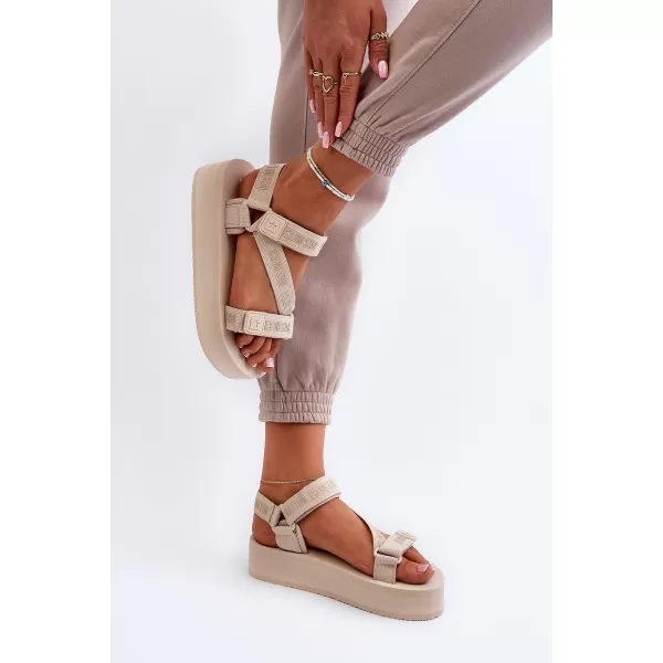  Dámske sandále BIG STAR NN274A528 BÉŽOVÁ Big Star Shoes 