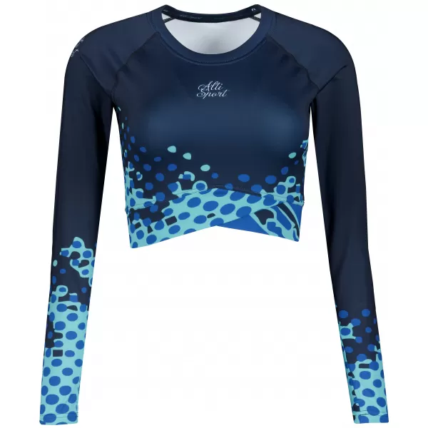  Dámsky funkčný prémiový crop top ALTISPORT VOJ/ALW109TR04 KRÁĽOVSKÁ MODRÁ 