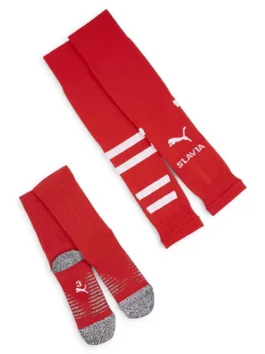 Futbal PUMA TEAM SKS GRAPHIC SOCKS PROMO 775220_03 PUMA RED/PUMA WHITE