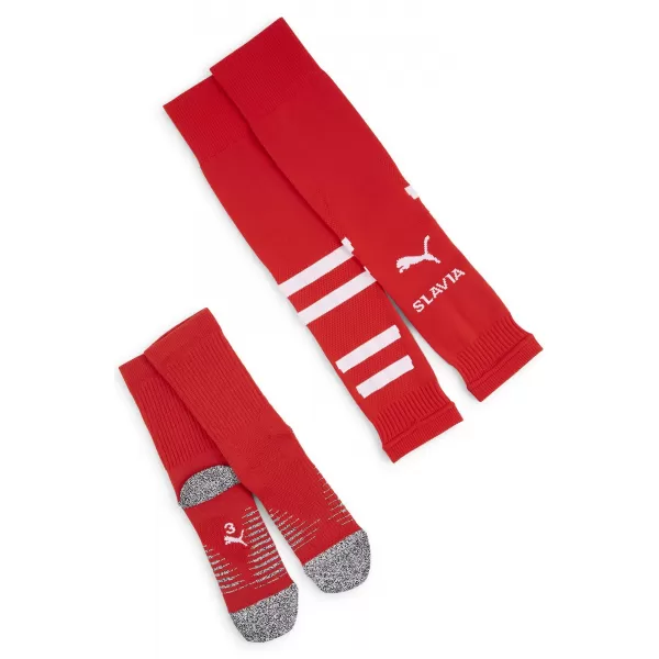  Futbal PUMA TEAM SKS GRAPHIC SOCKS PROMO 775220_03 PUMA RED/PUMA WHITE 
