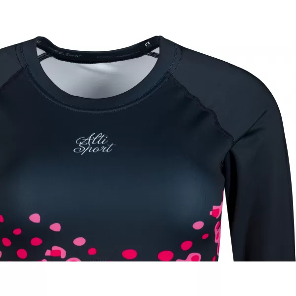  Dámsky funkčný prémiový crop top ALTISPORT VOJ/ALW109TR04 RUŽOVO-ČIERNA 