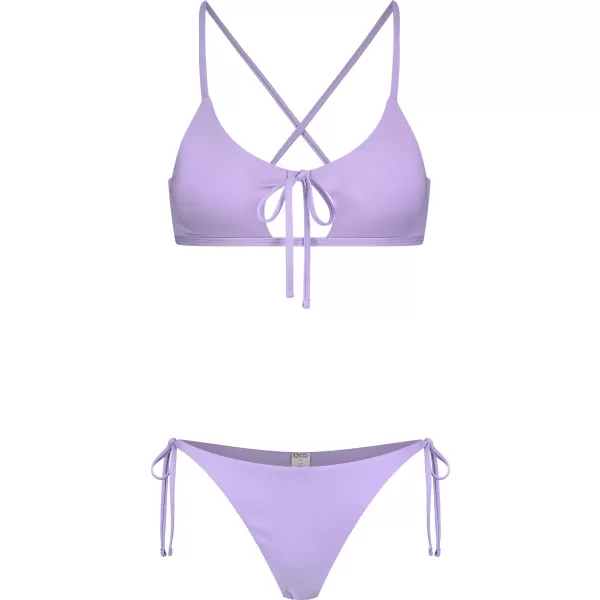  Dámske bikiny - najvyššia časť NORDBLANC NBSSS8211 FIALOVÝ 