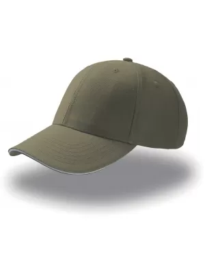 Čiapka ATLANTIS | Sport Sandwich OLIVE/WHITE