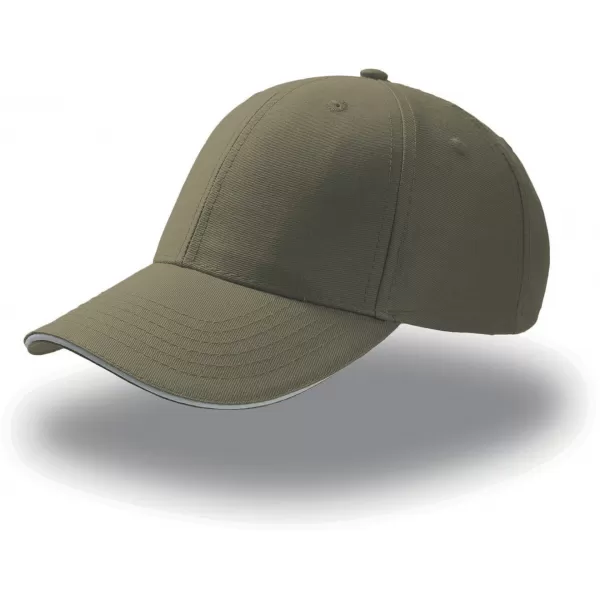  Čiapka ATLANTIS | Sport Sandwich OLIVE/WHITE 