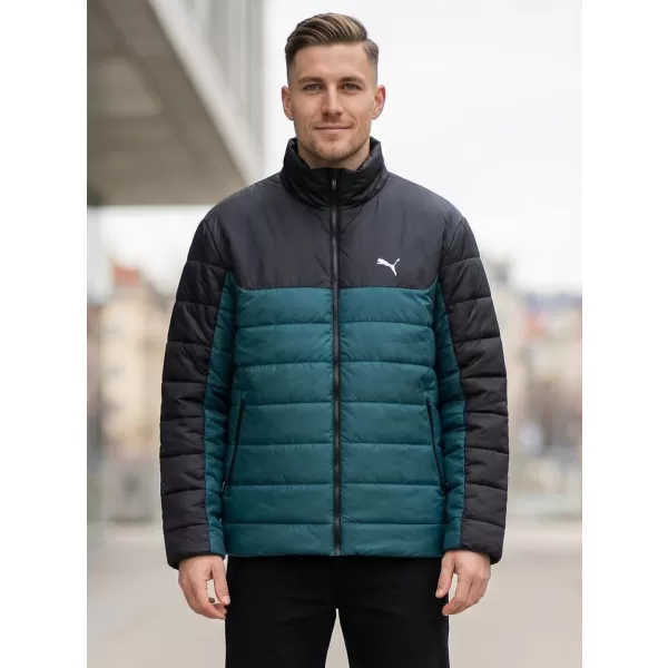  Pánska bunda PUMA ESS PADDED JACKET 685210-75 ZELENÁ 