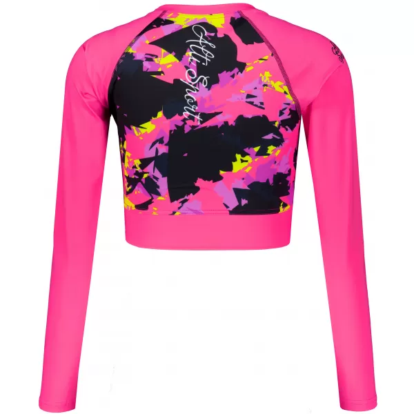  Dámsky funkčný prémiový crop top ALTISPORT VOJ/ALW110TR04 RUŽOVO ČIERNA 
