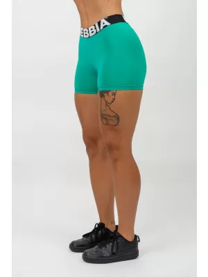 Fitness šortky s vysokým pásom GLUTE PUMP 240 GREEN Nebbia