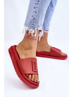 Dámske šľapky BIG STAR LL274430 ČERVENÁ Big Star Shoes